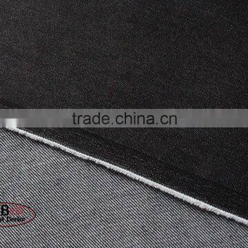 Factory Stock Lot 7oz Black Twill 72%Cotton Denim Fabric photo-2