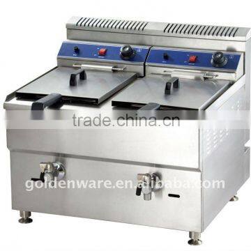 18L Double LPG Fryer With Tap