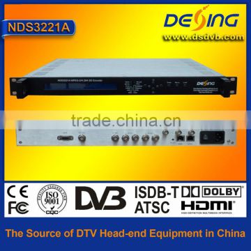 MPEG2 SD 1 channel ip video signal encoder