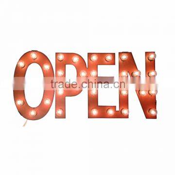 electronic marquee,industrial light,Open Up Marquee