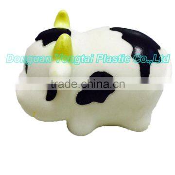 Cow Toys for Toddler,Vinyl Farm Animal Toys,White Plastic Small Toy photo-3