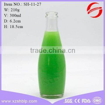 300ml fruit juice glass bottle, beverage glass bottle, glass juice bottle