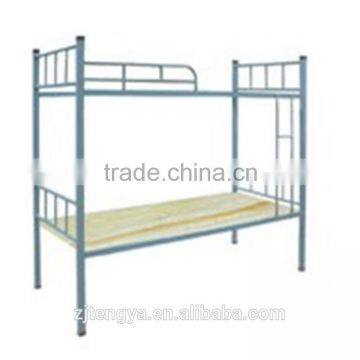 modern school furniture bend iron pipe bunk student bed