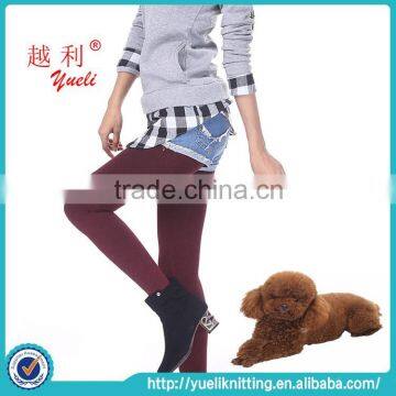 2015 Wine red thick warm high quality trample feet nylon leggings