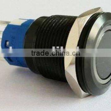 Ring Illuminated black color automotive Push Button Switch 19(dia.19mm)