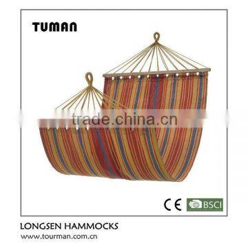 Hot sale outdoor wooden swing hammock