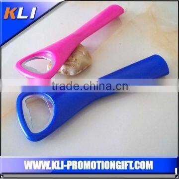 Promotional long handle plastic beer bottle opener