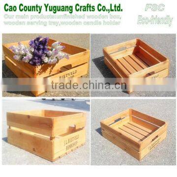 wood orange crates,wooden flower crate,wood vegetable crates