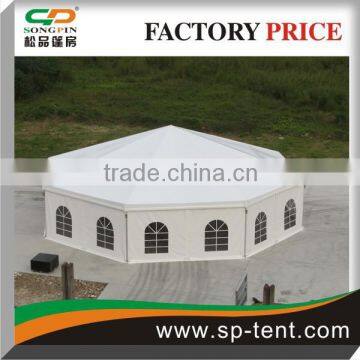 hot selling large Event Show Polygon Tent For Sale with lining decoration