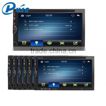 6.95 inch double din car dvd player support handsfree call and DVD/CD/SD card Player