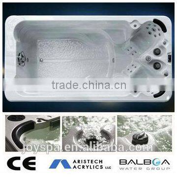 CE certification 4 meter long mini swimming pool with waterfall