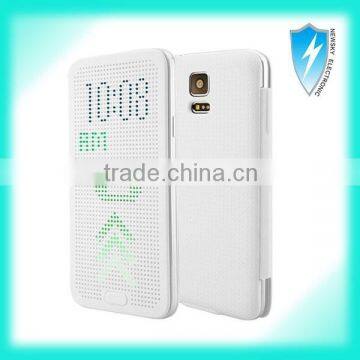 Dot View Case for Samsung Galaxy S5 Flip Cover