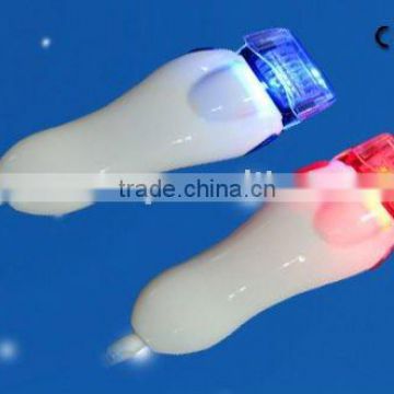 2011 portable 633nm red&405nm blue LED photon&microneedle therapy Cosmetic derma roller for natural recovery&whitening