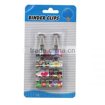 size of binder clip with printing