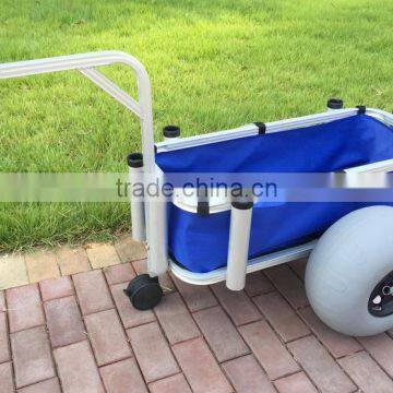 TC2023 With Balloon Wheels Aluminum Fishing Cart