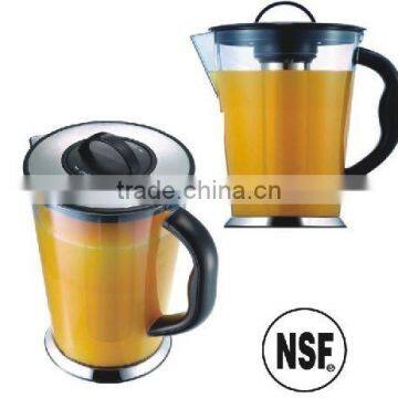 PC Chilled juice pitcher with stainless steel icicle