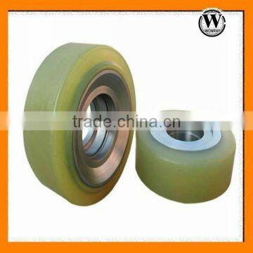 cheap polyurethane hard rubber road roller solid rubber tire