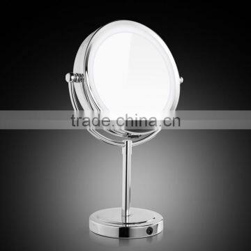 Battery Operated Desktop Two Sides Illuminated LED Cosmetic Makeup Mirror