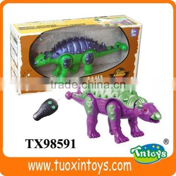 RC radio remote control dinosaur with light and sound