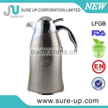 New Style High Quality Luxury Arabic Antique Metal Brass Copper Turkish Thermos Vacuum Coffee Pot Set Inner Glass photo-2