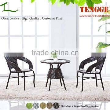 TG-8070 3 pieces outdoor rattan cheap tables and chairs for sale