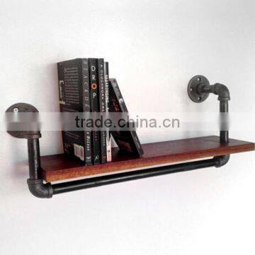 Dark Walnut Industrial Multi Function Wall Mounted Home Decor Antique photo-2