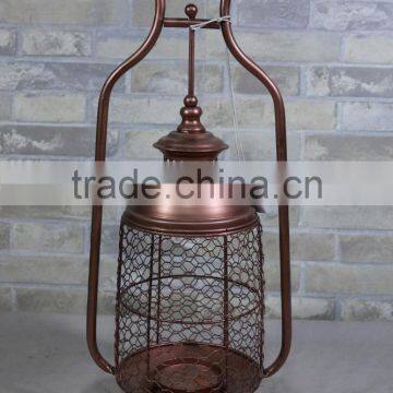 Wholesale Metal Lantern Decor Ceramic Garden Lantern Candle Holder