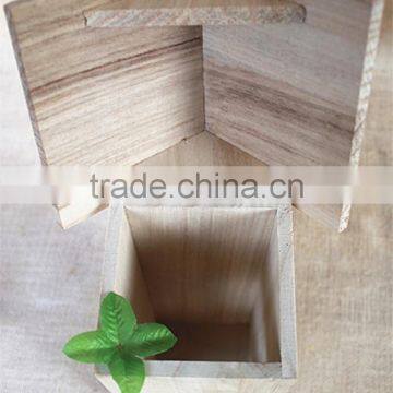 Handmade Crafts Wood Room Toy Wooden Bird Nest Packaging Sticky Window Wood Toys With Heartshapeed Window photo-2