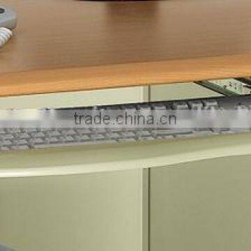 Steel Wood Executive Office Workstation L-shape Office Desk Tables photo-5