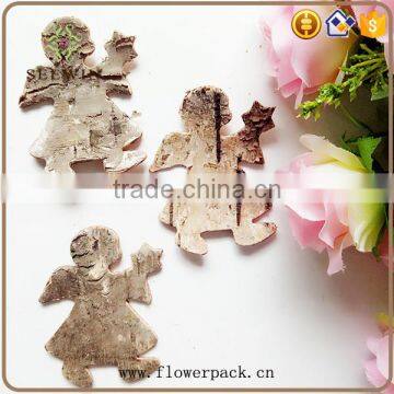 Angel Series of Natural Flowered Bark Engraving photo-3