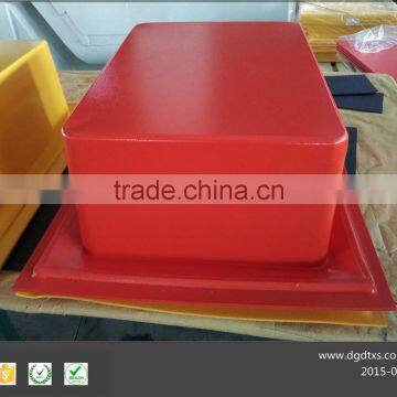 Vacuum forming red ABS plastic square container