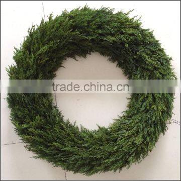 Natural Preserved Cypress Wreath Preserved Pinus Wreath