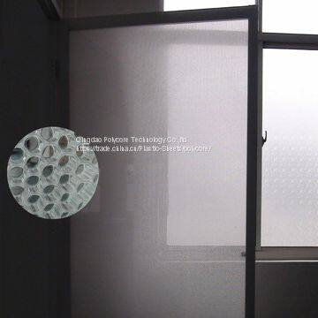 waterproof light transmission light weight honeycomb door