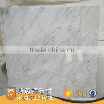 Carrara white tile 12x12 polished marble with natural look