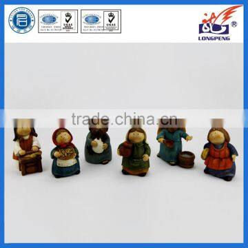 Rachel With Basket of Produce Italian Nativity Villager Figurine,Hannah With Wheat Figure,Nativity Village Accessory