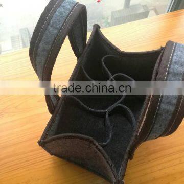 China Custom Logo Neoprene Wine Tote Bag Beer Handbag Bottle Bag photo-3