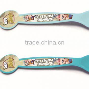 SMETA 4 Pillars Factory Sale Colorful Hard Plastic Spoon For Promotion photo-2
