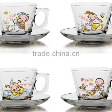 6oz 8oz 9oz 10oz 12oz glass kids mug glass milk mug children glass set