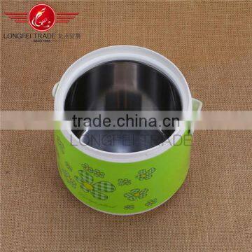 0.8L Mini Green Lunch Box Plastic / Insulated Lunch Box for Food/soup for Family photo-2