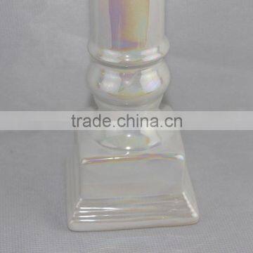 Concise Style White Ceramic Candle Holder for Sale photo-2