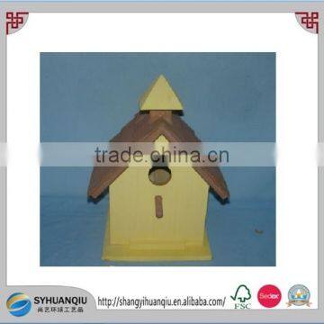 Wooden Bird Cage to Hang on the Tree for One Bird photo-3