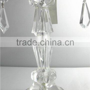 Acrylic crystal candle holder,,mace shaped standing decoration