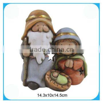 Ceramic nativity sets candle holder