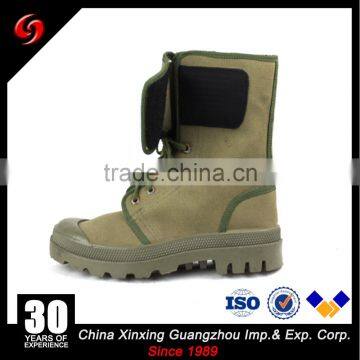 Olive Green Military Canvas Shoes With Zipper ,cheap Military Boots photo-2