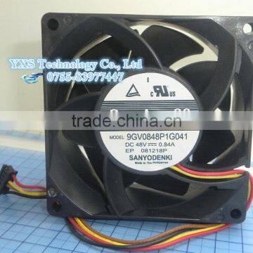 9GV0848P1G041 Inverter fan 8cm DC48V 0.27A 80*80*38MM Cooling fan 4wire In stock~
