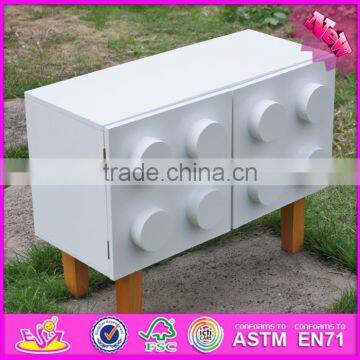 2016 New Design White Wooden Storage Bins for Children W08C169 photo-2