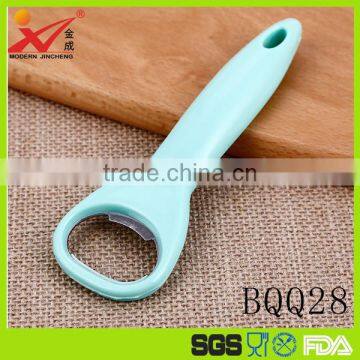 Factory wholesale simple design cheap promotion PP handle stainless steel beer bottle opener