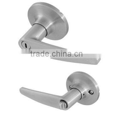 Stain Nickel Keyed Alike Entrance Tubular Lever Handle Door Lock, Stainless Steel Single Cylinder Deadbolt photo-2