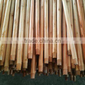 Lacquer Wooden Broom Handles With Screw and Straight Cut End photo-2