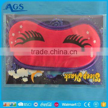 Littel stars red eyeshade smiley expression custom eye mask